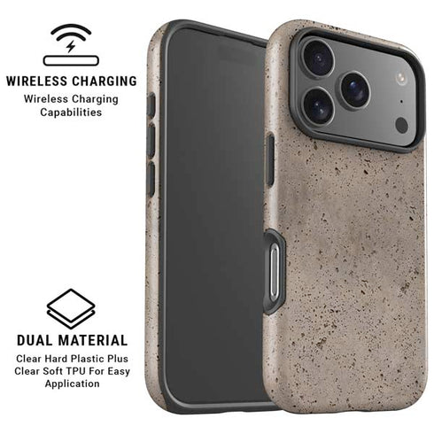 Sandstone Concrete iPhone 17 Pro Magsafe Impact Case