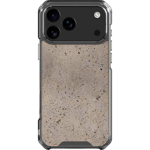 Sandstone Concrete iPhone 17 Pro Max Clear Case