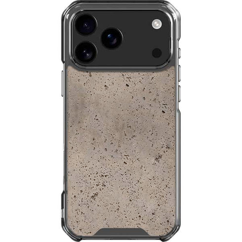 Sandstone Concrete iPhone 18 Pro Max Clear Case