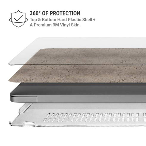 Sandstone Concrete MacBook Pro 14in (2021-24) Case plus Skin