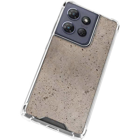 Sandstone Concrete Moto G 5G (2025) Clear Case