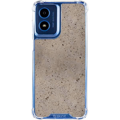 Sandstone Concrete Moto G 5G (2024) Clear Case