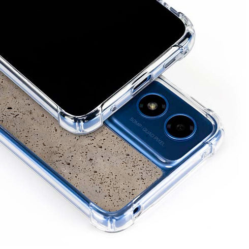 Sandstone Concrete Moto G 5G (2024) Clear Case
