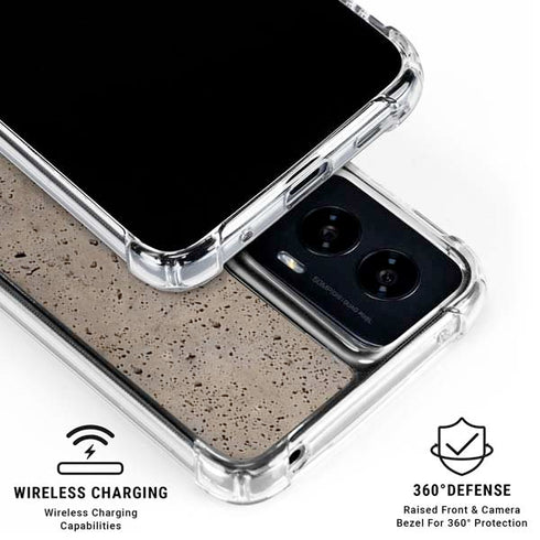 Sandstone Concrete Moto G Power 5G (2024) Clear Case
