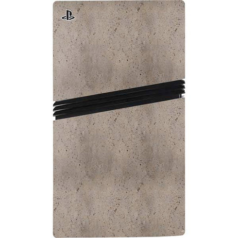 Sandstone Concrete PS5 Pro Disk Console Skin