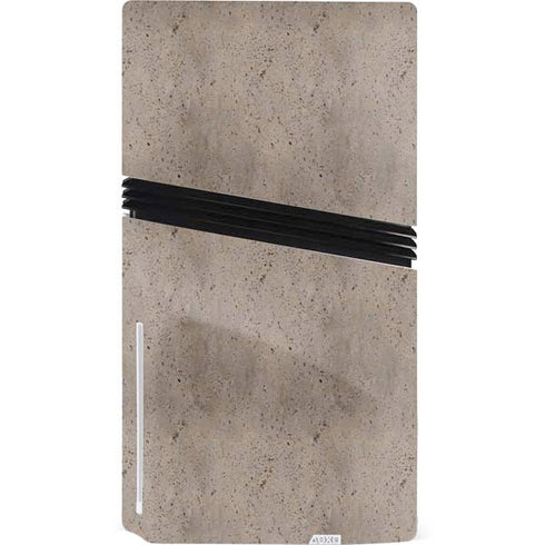 Sandstone Concrete PS5 Pro Disk Console Skin