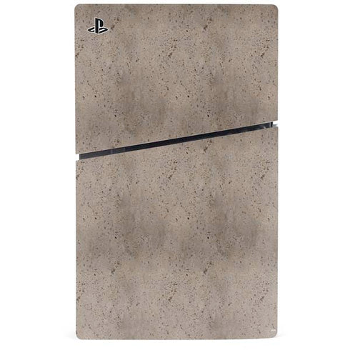 Sandstone Concrete PS5 Slim Digital Edition Console Skin