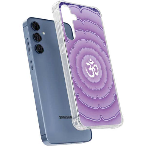 Sanskrit Purple Galaxy A35 5G Clear Case