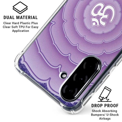 Sanskrit Purple Galaxy A36 5G Clear Case