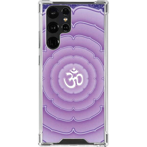 Sanskrit Purple Galaxy S23 Ultra Clear Case
