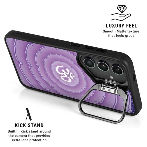 Sanskrit Purple Galaxy S25 Kickstand Case