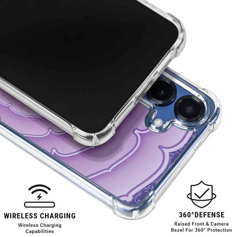 Sanskrit Purple Galaxy S25 Clear Case