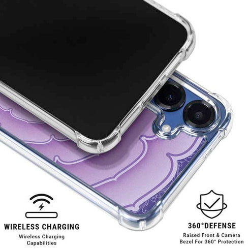 Sanskrit Purple Galaxy S25 Plus Clear Case