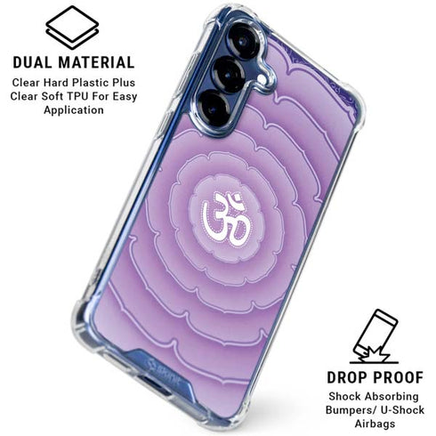 Sanskrit Purple Galaxy S25 Plus Clear Case