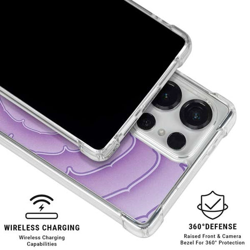 Sanskrit Purple Galaxy S25 Ultra Clear Case