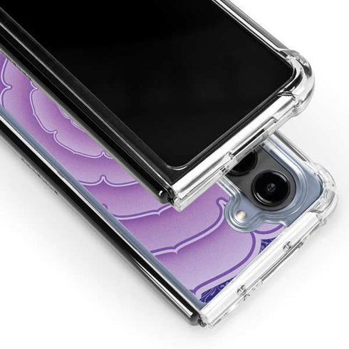 Sanskrit Purple Galaxy Z Fold5 5G Clear Case