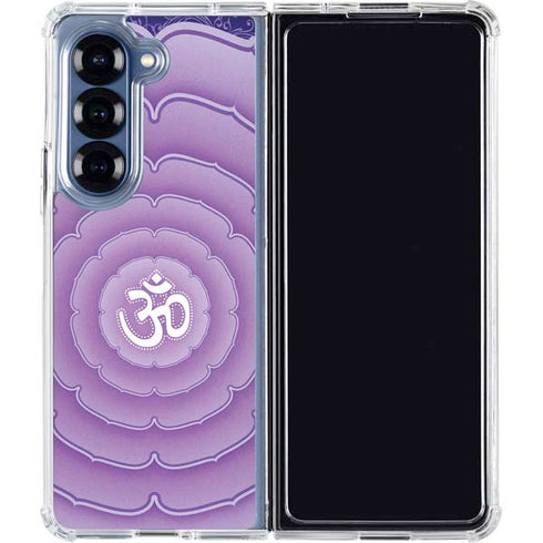 Sanskrit Purple Galaxy Z Fold6 Clear Case