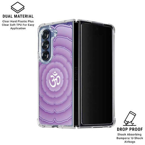 Sanskrit Purple Galaxy Z Fold6 Clear Case