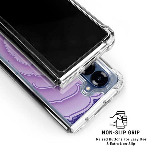 Sanskrit Purple Galaxy Z Fold6 Clear Case