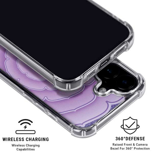 Sanskrit Purple iPhone 16 Clear Case
