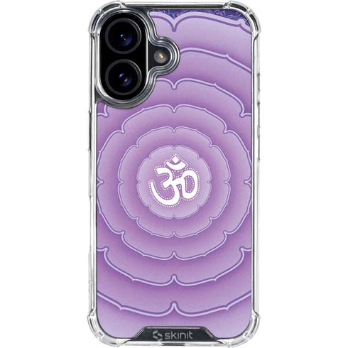 Sanskrit Purple iPhone 16 Plus Clear Case