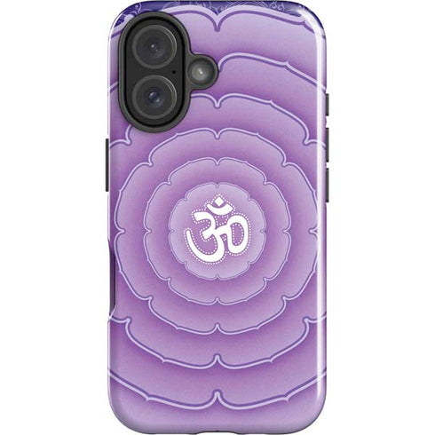 Sanskrit Purple iPhone 16 Plus Impact Case