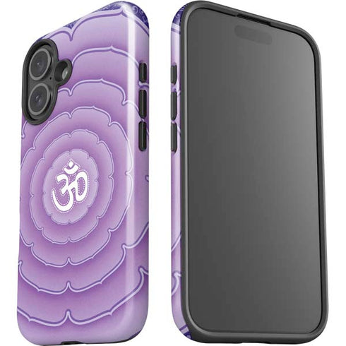 Sanskrit Purple iPhone 16 Plus Impact Case