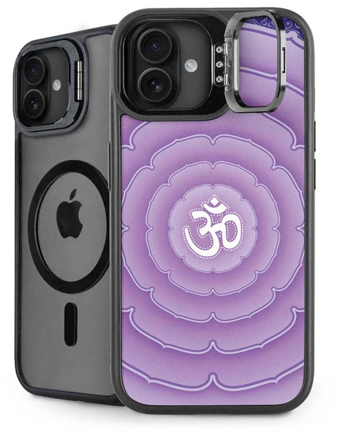 Sanskrit Purple iPhone 16 Plus Kickstand Case