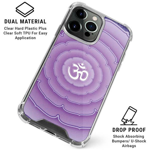 Sanskrit Purple iPhone 16 Pro Max Clear Case
