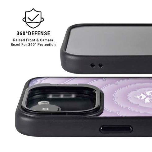 Sanskrit Purple iPhone 16e Kickstand Case