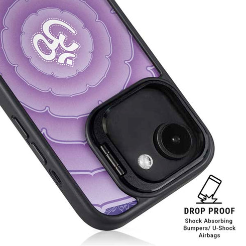 Sanskrit Purple iPhone 16e Kickstand Case