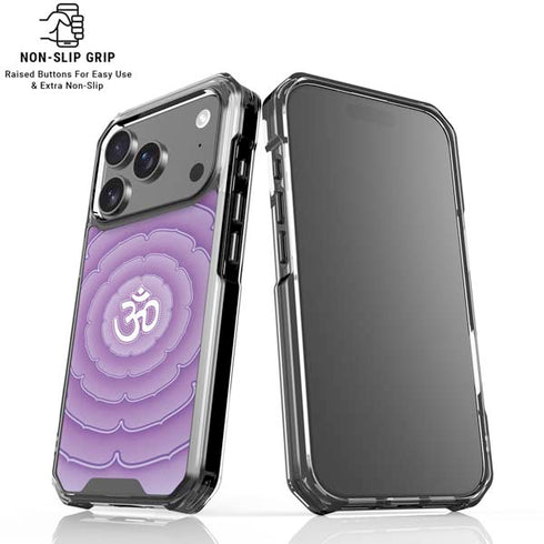 Sanskrit Purple iPhone 18 Pro Clear Case