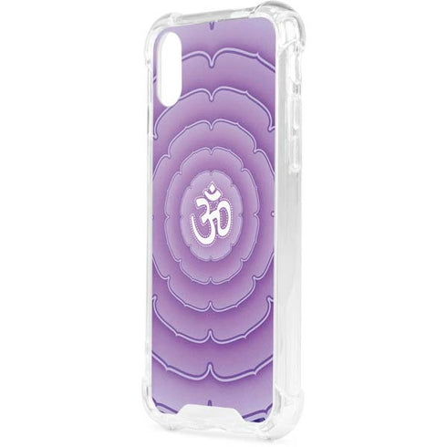 Sanskrit Purple iPhone XS Clear Case