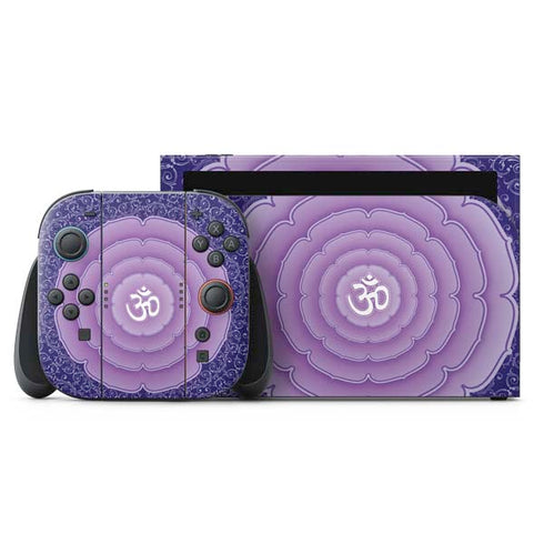 Sanskrit Purple Nintendo Switch 2 (2025) with Joy-Con Skin