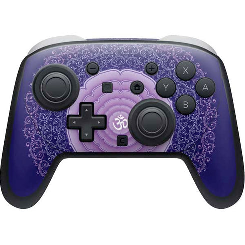 Sanskrit Purple Nintendo Switch 2 (2025) Pro Controller Skin