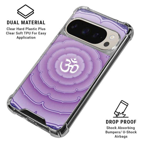 Sanskrit Purple Pixel 9/9 Pro Clear Case
