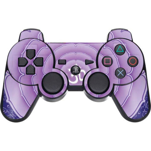 Sanskrit Purple PS3 Dual Shock wireless controller Skin