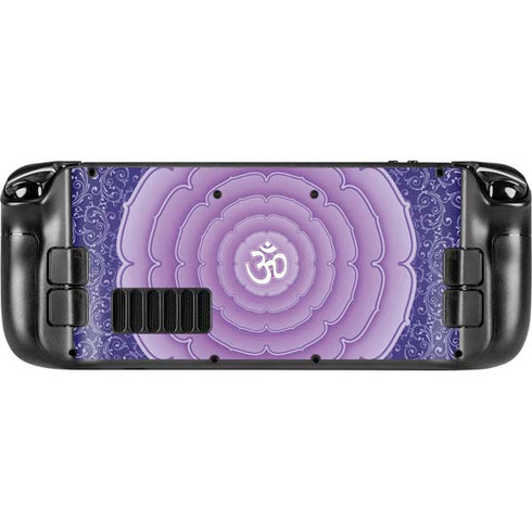Sanskrit Purple Steam Deck Handheld Gaming Computer OLED Skin