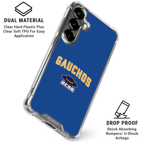 University of California-Santa Barbara Gauchos Galaxy S26 Plus Clear Case