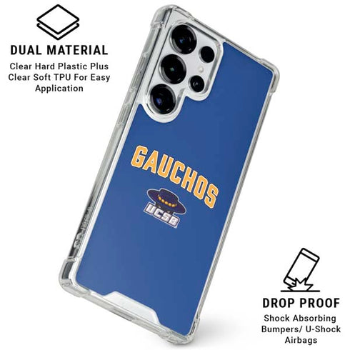 University of California-Santa Barbara Gauchos Galaxy S26 Ultra Clear Case