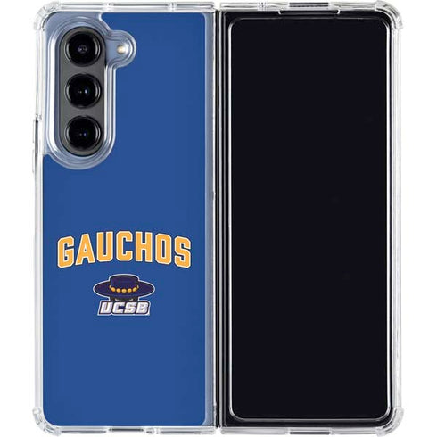 University of California-Santa Barbara Gauchos Galaxy Z Fold5 5G Clear Case