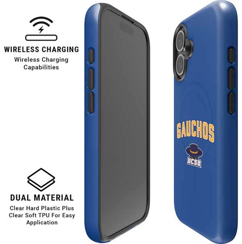 University of California-Santa Barbara Gauchos iPhone 16 Plus Magsafe Impact Case