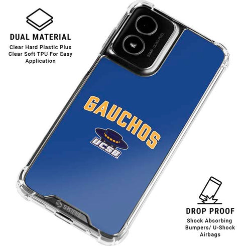 University of California-Santa Barbara Gauchos Moto G Power 5G (2024) Clear Case