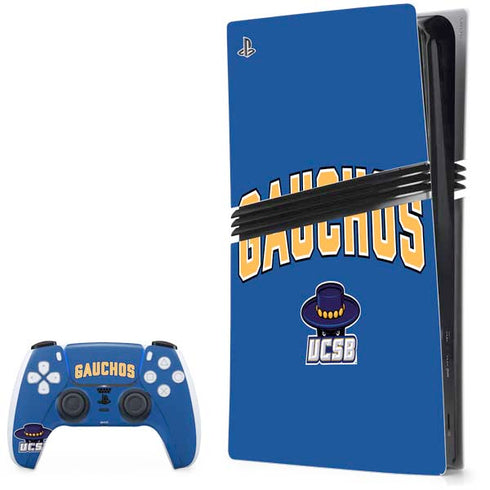 University of California-Santa Barbara Gauchos PS5 Pro Bundle Skin