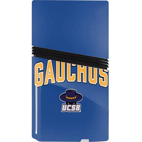 University of California-Santa Barbara Gauchos PS5 Pro Disk Bundle Skin