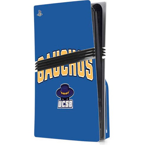 University of California-Santa Barbara Gauchos PS5 Pro Disk Console Skin
