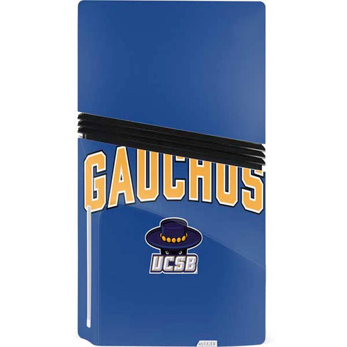 University of California-Santa Barbara Gauchos PS5 Pro Disk Console Skin