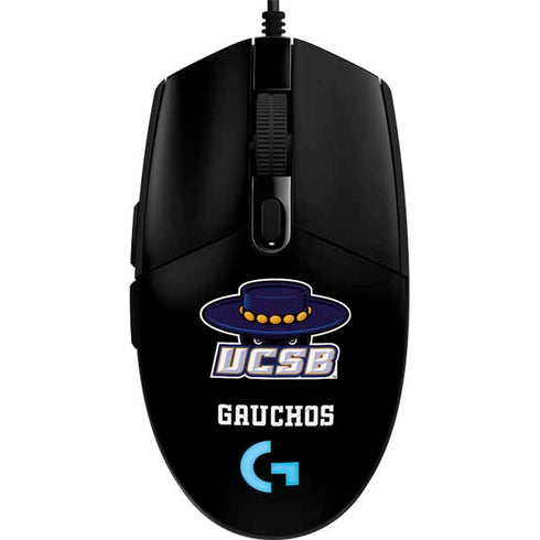 University of California-Santa Barbara UCSB Gauchos Black G203 Prodigy RGB Wired Gaming Mouse Skin