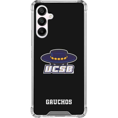 University of California-Santa Barbara UCSB Gauchos Black Galaxy A16 5G Clear Case