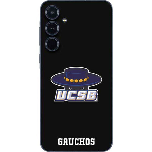 University of California-Santa Barbara UCSB Gauchos Black Galaxy A35 5G Skin